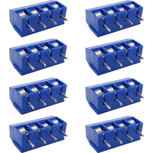 20Pcs/Lot KF301-4P KF301-5.0-4P KF301 Screw 4Pin 5.0mm Blue Straight Pin PCB Screw Terminal Block Connector