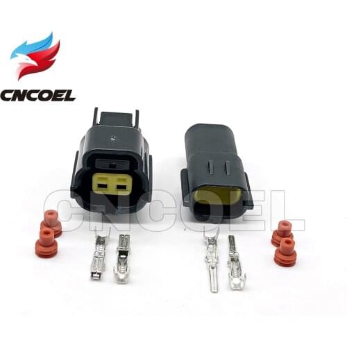 5 Set 2 Pin 174354-2 174352-2 Female Male Waterproof Wire Connector Plug Car Auto Sealed Car Truck Denso Connectors