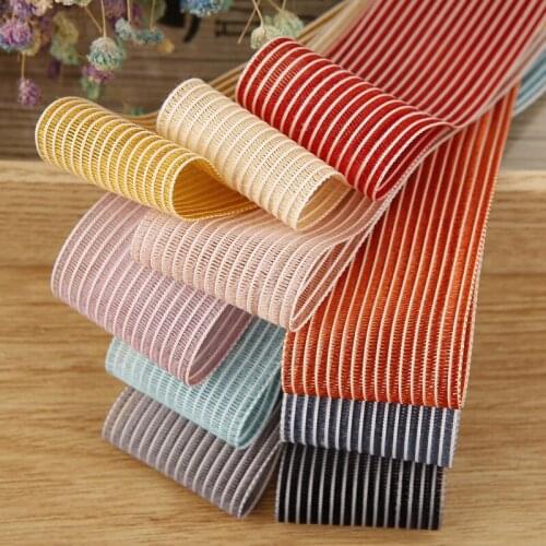 5yards Striped Fishing Line Mesh Ribbon DIY Craft Ribbon Gift Wrapping Hair Bowknot DIY Materials