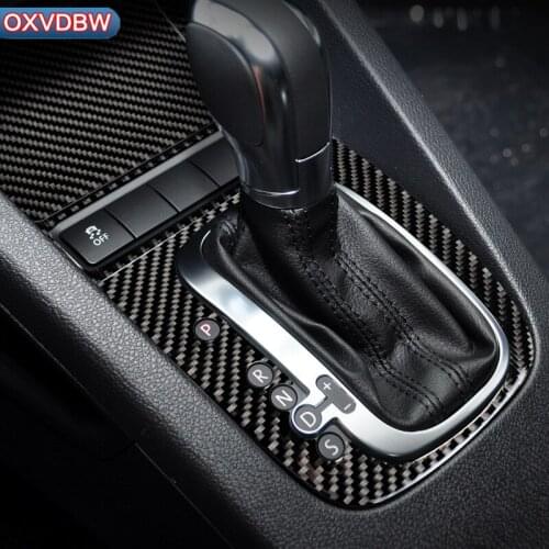 For volkswagen scirocco R Accessories Car Styling Carbon Fiber Steering Wheel Gear Panel Door Handle Outlet Internal Stickers