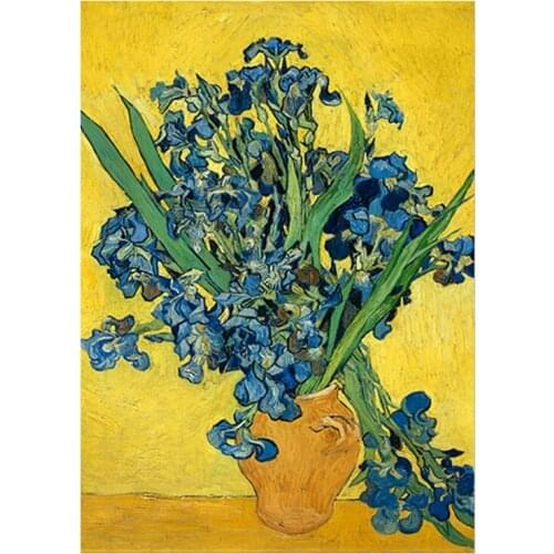 5D DIy Diamond Painting Flower Iris vase Diamond Emboidery Full Cross Stitch Rhinestone Mosaic Home Decor Handmade Gift