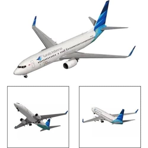 3D Paper Model 1:100 Ratio Boeing 737-800 Aircraft Paper Model Handmade Toy DIY Aircraft Model Collection Papercraft Origami Toy