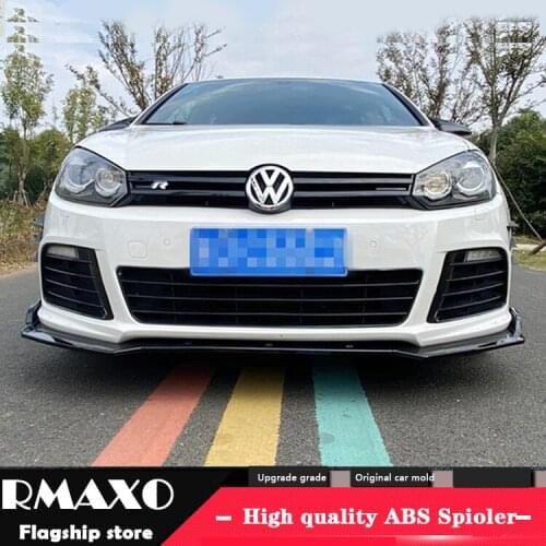 For Volkswagen GOLF 6R Body kit spoiler 2010-2012 For GOLF 6-R ABS Rear lip rear spoiler front Bumper Diffuser Bumpers Protector