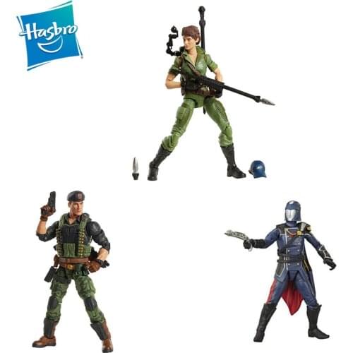 Hasbro G.I.JOE Anime Figure 6-inch Flint Jay Lady Cobra Commander Movable Soldier Desktop Decorations Museum Frame Model