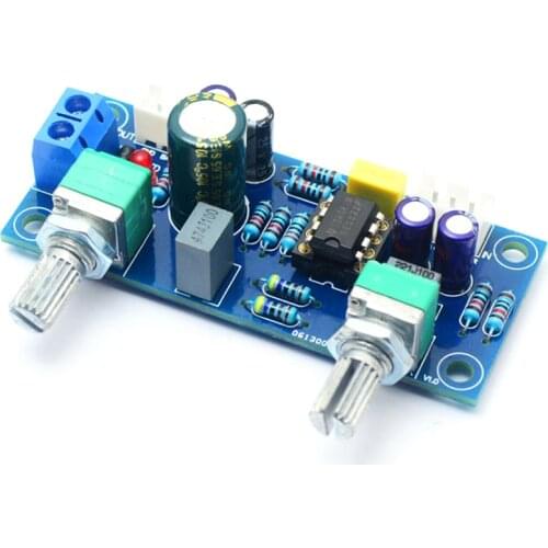 Low Pass Filter Bass Subwoofer Pre-AMP Amplifier Board Dual Power NE5532 Low Pass Filter Bass Preamplifier DIY Kit