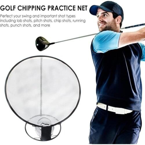 Golf Chipping Practice Net Indoor Cutting Rod Auxiliary Training Equipment Strike Target Hitting Nets Pitching Cages Mats
