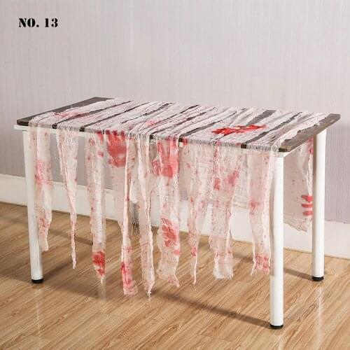 Halloween Bloodstained Door Curtain Horror Wall Hanging Cloth Halloween Decor for Door, Wall, Window Party Bar Home Decoration