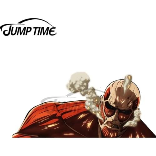 JumpTime 13 x 4.5cm Amazing Titans Attack On Human Anime Decal Windshield Refrigerator Car Stickers Laotop Motorcycle Decoration
