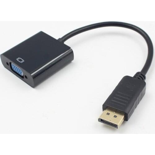 Displayport to VGA Cable 1080P HD Picture Digital to Analog Converter Cable For Laptop Computer TV Set Projector Monitor