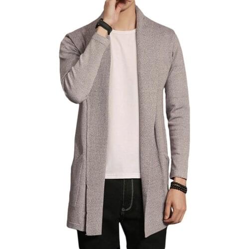 New Autumn Winter Cardigan Men Fashion Casual Sweater Knitwear Casual Coat Thin Knitwear Coat Men Clothing