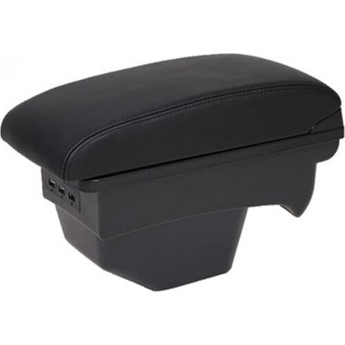 Leather Armrest For Citroen C4 2011 - 2018 Car Storage USB Interface Box Arm Rest Modification 2016 2017