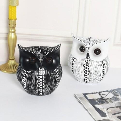 Creative Animal Sculptures Cute Owl Sculpture Decorations Suitable For Bedroom Living Room TV Stand Office Decoration