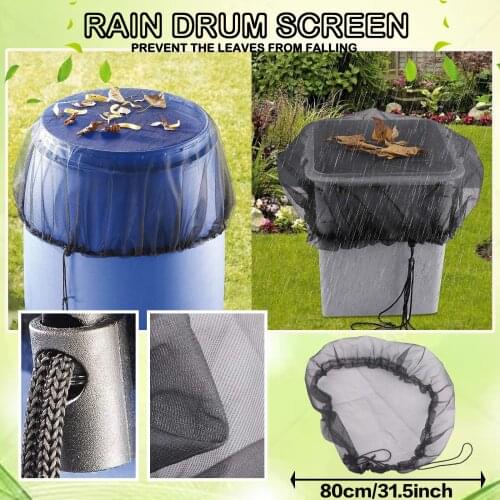 Cover For Rain Barrels Diameter Adjustable Rain Butt Net Harvesting Tool Protect Shade Sails Nets Fast Delivery Dropshipping