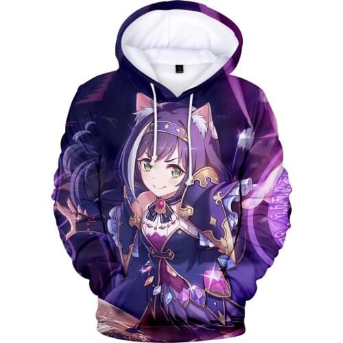 Princess Connect Re Dive Natsume Kokoro Kyaru 3D Print Fashion Fall Winer Suit Hoodies Sportswear Hooded Women/Men The hooded