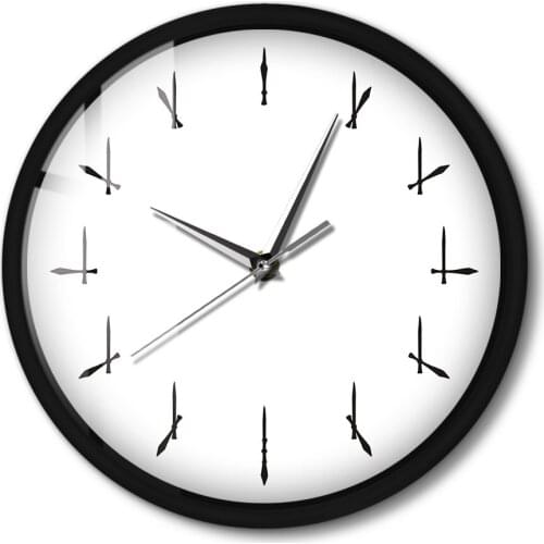 12 Differents Pointer Wall Clock Modern Design Metal Frame LED Lighting Sound Control Clock Silent Non-ticking Funny Wall Clock