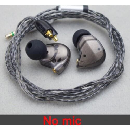 Balanced Armature Dynamic In-ear Earphone BA Driver Noise Cancelling Sport Headset with Mic 28 Cores Replacement MMCX Cable