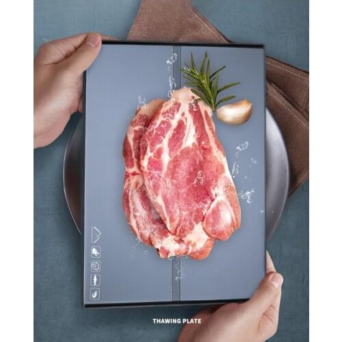 Quick Meat Defrosting Tray Fast Forzen Food Serving Defrosting Tray Chicken Breast Utensilios De Cocina Kitchen Tool EA6JDB