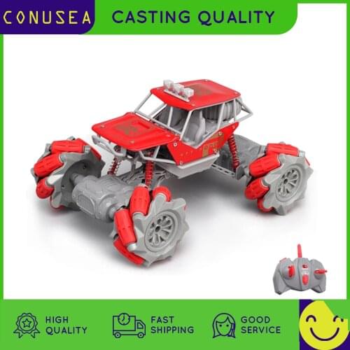 Conusea Rc Car 4WD Radio Control Stunt Car Twist Deformation Gesture Drift Bike Off-Road Vehicle Lights Kids Toys for Boys Gift