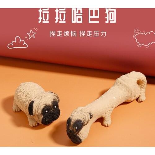 Cute Pug Soft Squish Toys Funny Cartoon Animal Dog Decompression Anti Stress Relief Squeeze Slow Rising Interesting Adult Gifts