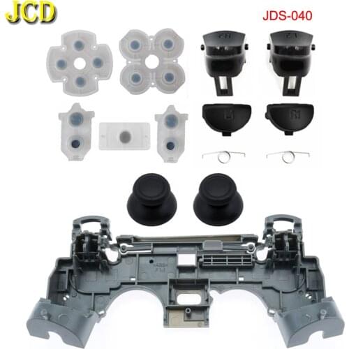 JCD For PS4 PRO Slim Controller Inner Frame L1 R1 L2 R2 Trigger Buttons Analog Stick Cap & Conductive Rubber Repair Parts