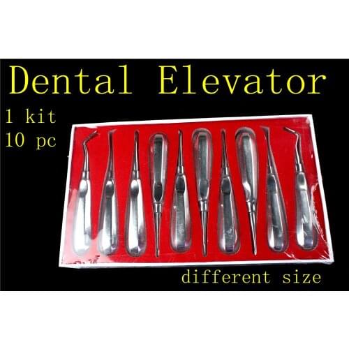 1set medical dental Root Elevators Teeth Extraction Luxation Surgical Instrument Forcep Oral Tooth Loosening Root Extraction Kit