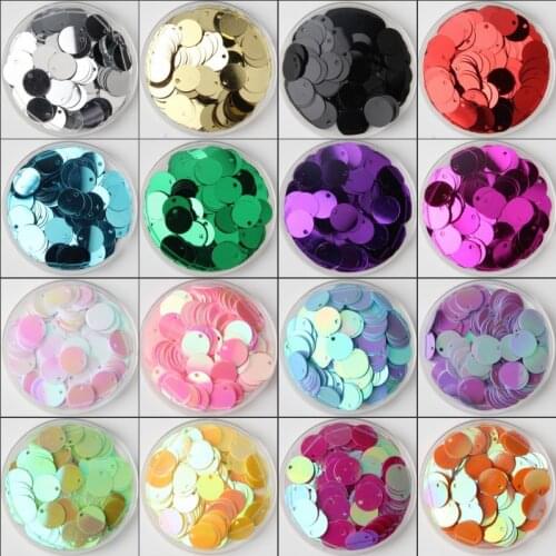 10mm 15mm 20mm 25mm 30mm Flat Round Loose Sequins Paillettes Sewing Wedding Crafts Women DIY Accessory, Lentejuelas Para Coser
