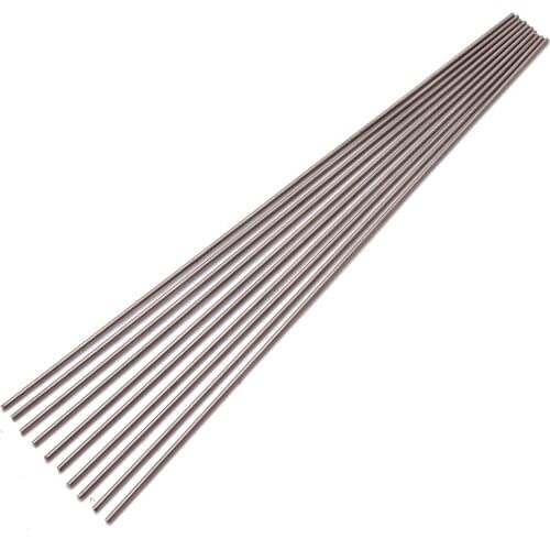 10Pcs Diameter 2mm Length 250mm Gr.5 Grade 5 Titanium 6al-4v Round Bar Ti Welding Rods For Heat-resistant Materials