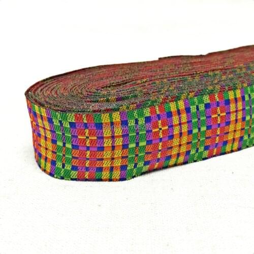 2015 NEW wholesale 7/8" 10yards/lots Woven Jacquard Ribbon lace 22mm Color grating ribbon kt2015031706