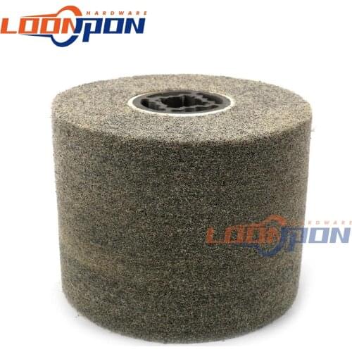 5inch Non-Woven Nylon Flap Brush Satin Drawing Polishing Deburred Drum Wheel for Stainless Steel