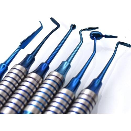 6 pcs Dental Composite Filling Spatula resin filler Stainless Steel Dental Instrument Dental Lab Equipment with thick handle
