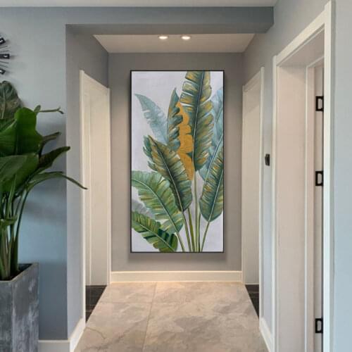 Abstract tree oil painting on the canvas Scandinavian posters and print wall art image, is used in the sitting room adornment pi