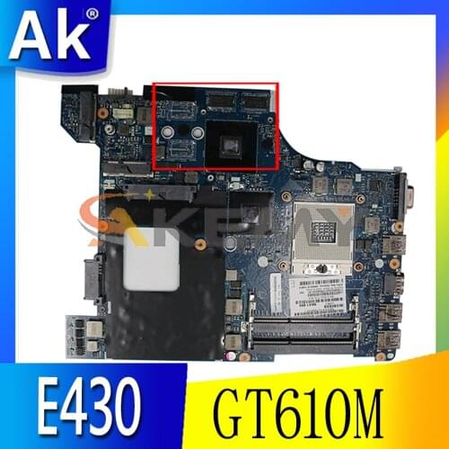 Akemy For Lenovo ThinkPad E430 E430C Laptop Motherboard QILE1 LA-8131P HM77 GPU GT610M Test Work FRU 04Y1170 04Y1169 0Y41171