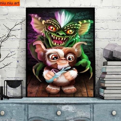 Christmas DIY Diamond Painting Cartoon Stripes and GIZMO GREMLINS Diamond Mosaic Full Diamond Embroidery Home Decoration