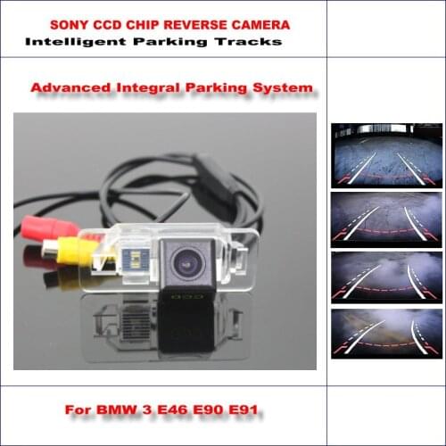 Car Rear Camera For BMW 3 Series E46 CSL E90/E90N/E91 2005-2012 Backup NTSC AUX HD SONY Intelligent Parking Tracks CAM