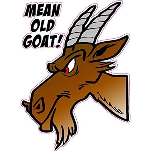 Car sticker cool car motorcycle Decal refers to the old goat Decal decoration accessories sunscreen Decal PVC, 13cm * 10cm