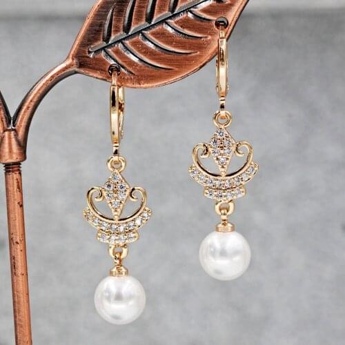 Bohemian earrings women earrings pendientes mujer moda indian boucles d oreille femme pearl earrings fashion jewelry accesorios