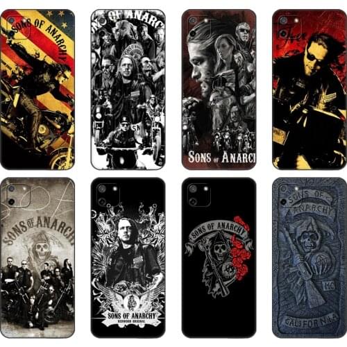 Black tpu Case For Xiaomi Redmi 7A 8 8A 9 9A 9C Case Redmi Note 8T 8 Pro T Note 9 9S 9 Pro Case American TV Sons of Anarchy