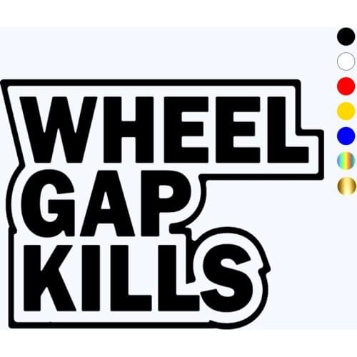 CK20898# Wheel Gap Kills Vinyl Decal Car Sticker Waterproof Auto Decors on Bumper Window Laptop