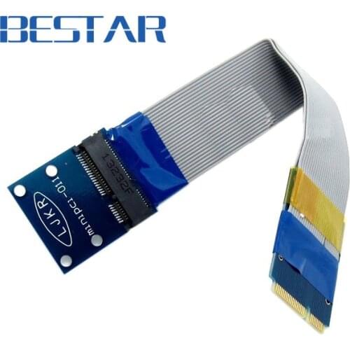Flexible Mini PCI Express PCI-e Mini pcie pci-exress Card Extender 52pin Male to Female Extension FFC Cable