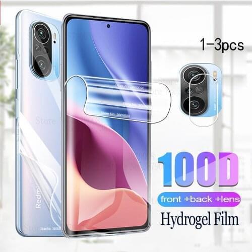 Hydrogel Film For XIAOMI POCO F3 Screen Protector For xiaomi pocophone f3 f 3 Back Film pocof3 Camera Phone Protective Film