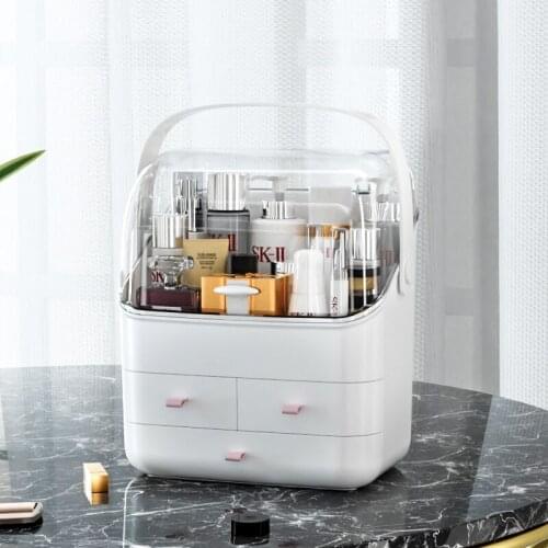 Cosmetic Storage Box Makeup Organizers Drawer Large Capacity Jewelry Nail Polish Container Cosmetic Organizer Boxes WJ528
