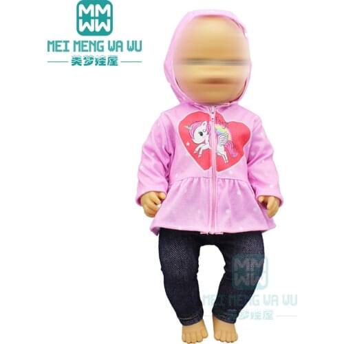 Clothes for doll fit 43-45cm new born doll American doll accessories Hooded jackets, swimsuits, home wear