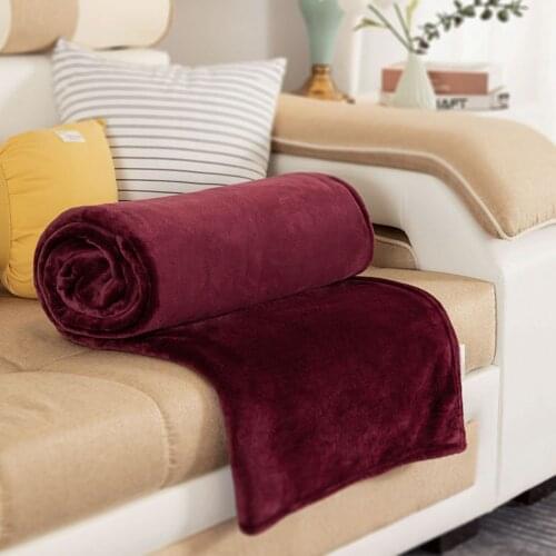 Soft Warm Coral Fleece Flannel Blankets For Beds Sofa Throw Summer Fluffy Mechanical Wash Blankets throw on Sofa/Bed/Travel