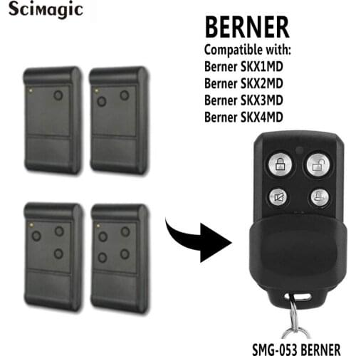 Berner SKX1MD SKX2MD SKX3MD SKX4MD Garage Door Remote Control 433MHz Transmitter Command Gate Door Opener