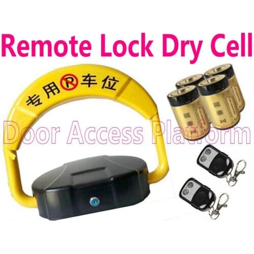 Dry Cells Remote Control Car Parking Lock powered with dry cell automatic parking system lock vehicle access control lock kit