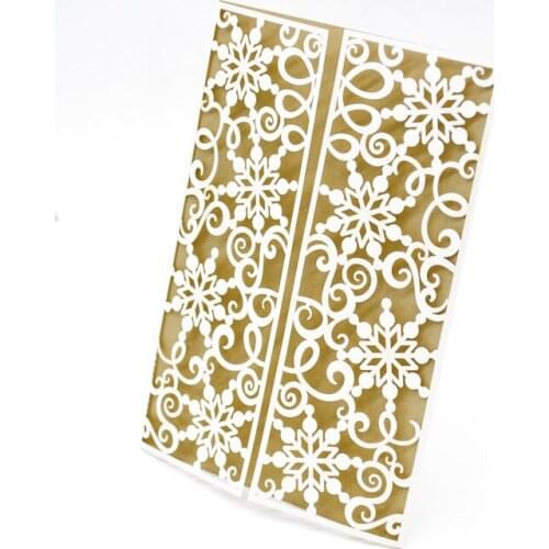 Snowflake laser cut Christmas invitation cards