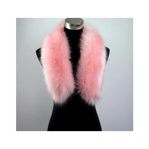 Faux Raccoon fur scarf fur shawl long faux fur collar pink color winter unisex fur shawl