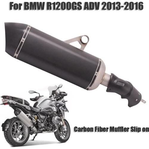Slip on R1200GS Adventure Motorcycle Exhaust System Carbon Fiber Muffler Escape Pipe for BMW R1200GS Adventure 2013-2019