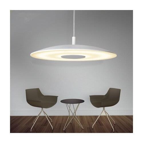 Modern led white UFO pendant light aluminum for dining room living room coffee shop droplight