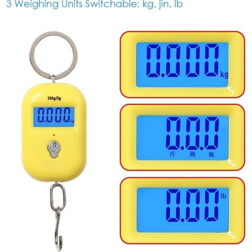 WeiHeng Luggage Scale Kitchen Baking Tool Digital Scale for Fishing Travel Weighting Steelyard Hanging Electronic Hook Scale